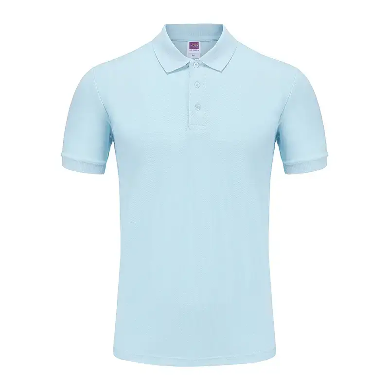 Black Cotton Polo Shirt for Men Short Sleeve - Image 16