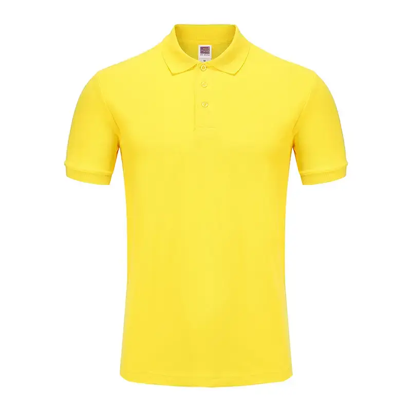 Black Cotton Polo Shirt for Men Short Sleeve - Image 17