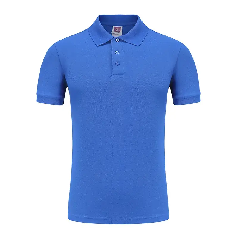 Black Cotton Polo Shirt for Men Short Sleeve - Image 3