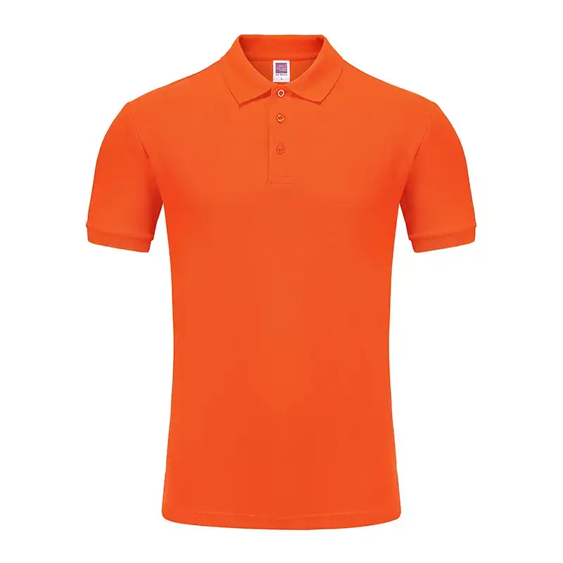 Black Cotton Polo Shirt for Men Short Sleeve - Image 5