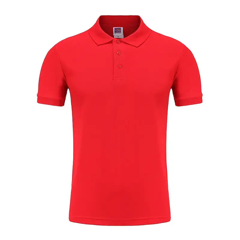 Black Cotton Polo Shirt for Men Short Sleeve - Image 7