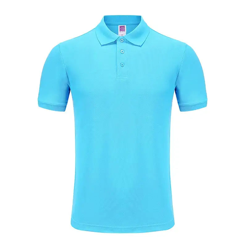 Black Cotton Polo Shirt for Men Short Sleeve - Image 9