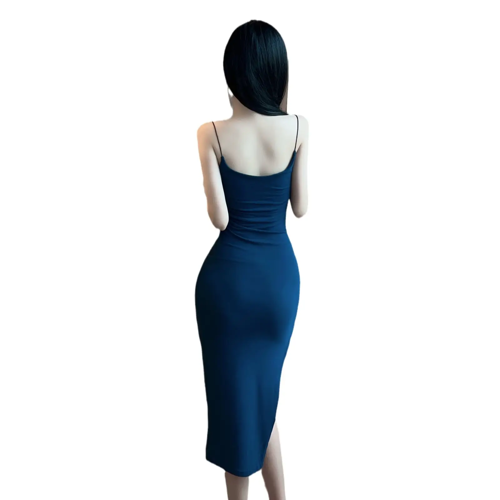 Black High-Slit Slit Dress for Women 2026 - Image 6