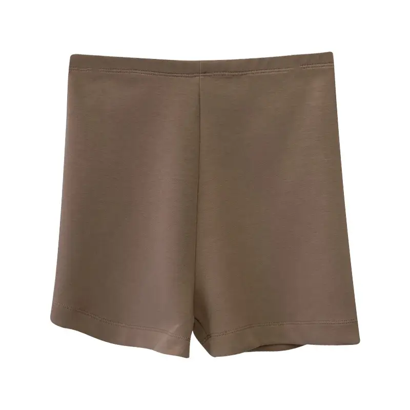 Women High Waist Stretch Matching Shorts Solid Color - Image 7