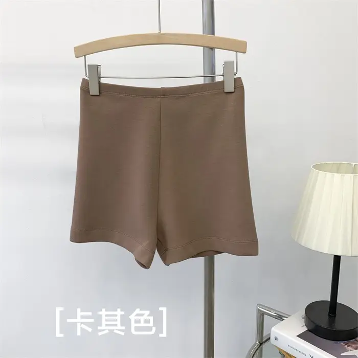 Women High Waist Stretch Matching Shorts Solid Color — feature 24