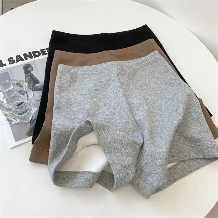 Women High Waist Stretch Matching Shorts Solid Color — feature 7
