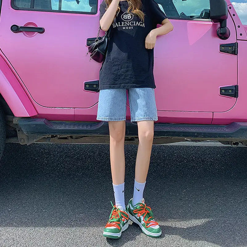Women Slim Fit Denim Shorts Summer 2022 - Image 2