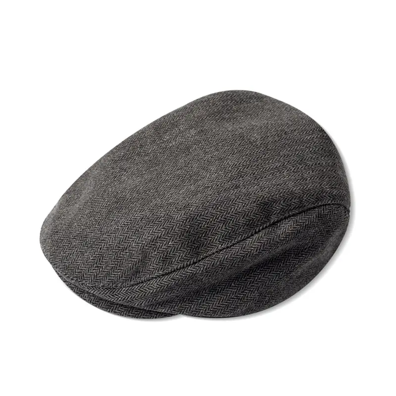 Children's Brown Embroidered Beret Cap - Image 10