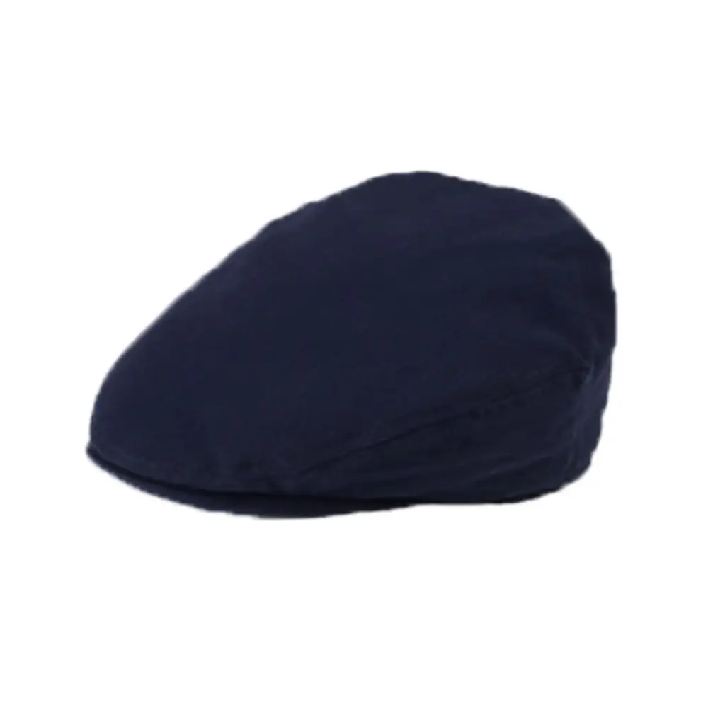 Children's Brown Embroidered Beret Cap — feature 3
