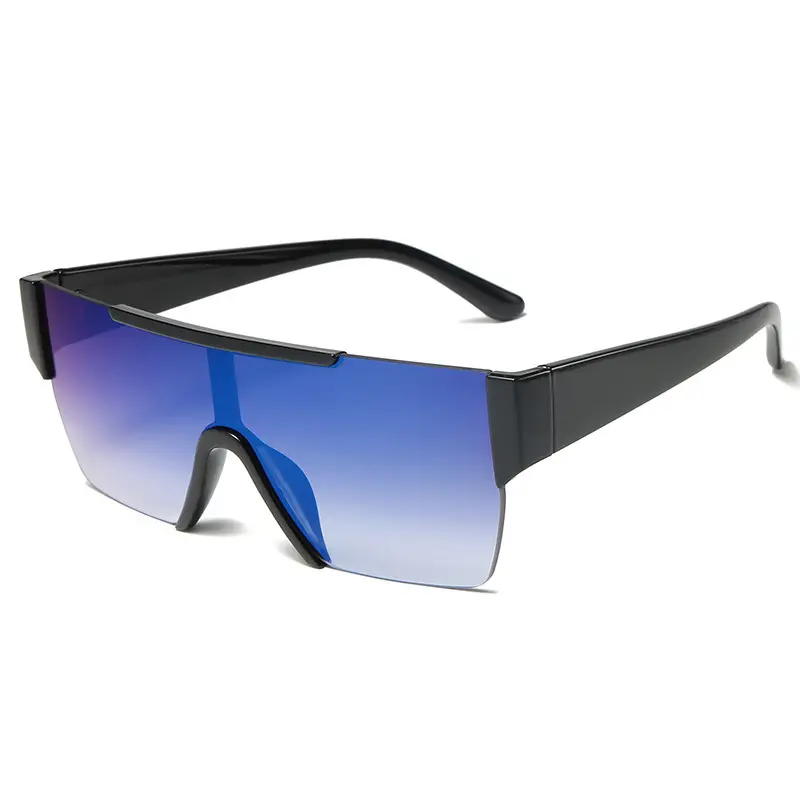 Women's Gradient Lens Sunglasses Leopard Print Large Frame - Image 4