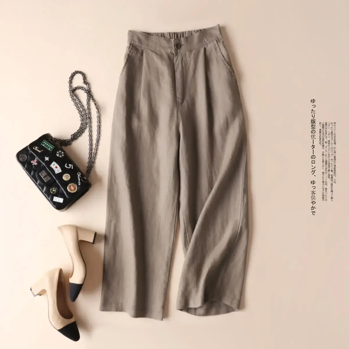 Women Cotton Linen Wide Leg Pants Spring Summer 2025 — feature 8