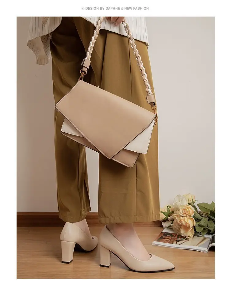 Women's Beige Pointed Toe Heeled Flats 2022 — feature 11