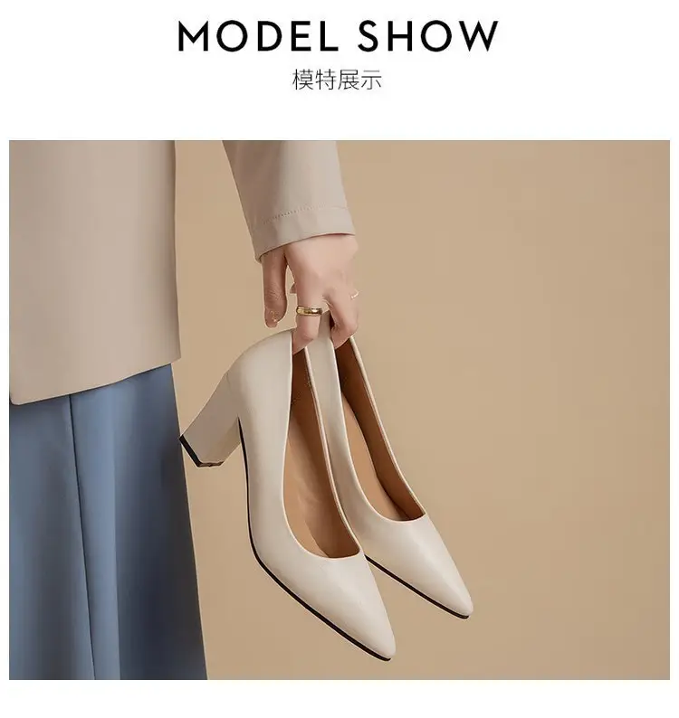 Women's Beige Pointed Toe Heeled Flats 2022 — feature 19