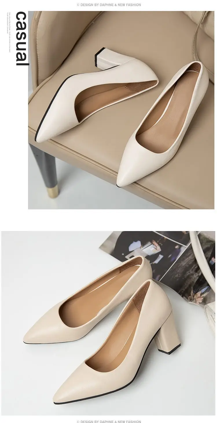 Women's Beige Pointed Toe Heeled Flats 2022 — feature 21