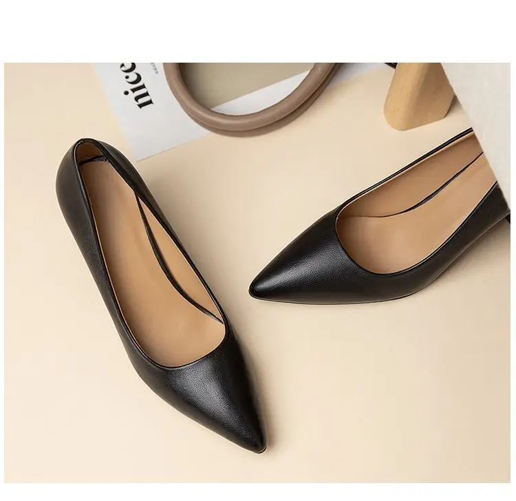 Women's Beige Pointed Toe Heeled Flats 2022 — feature 25