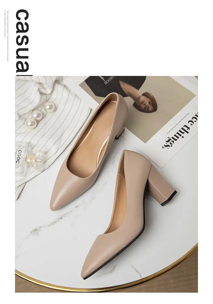 Women's Beige Pointed Toe Heeled Flats 2022 — feature 26