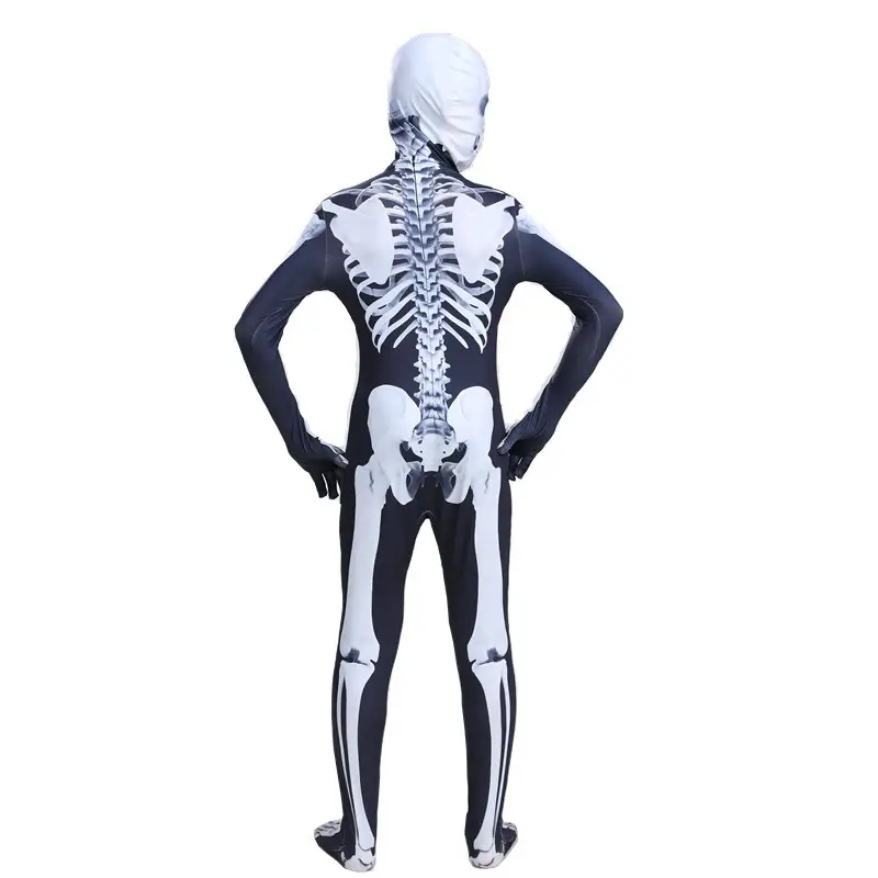 Halloween Skeleton Jump Suit Cosplay Party Costume - Image 7