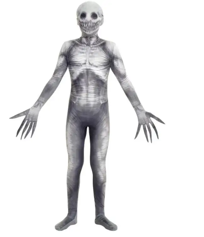 Halloween Skeleton Jump Suit Cosplay Party Costume - Image 2