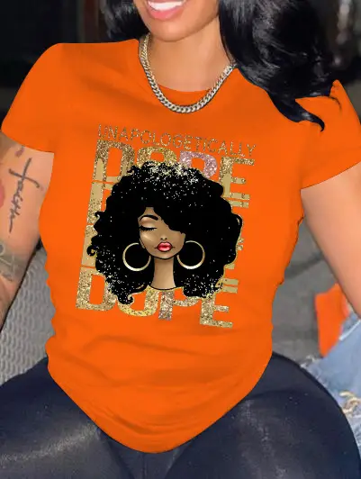 Unapologetically Rhinestone Crewneck T-Shirt Black - Image 3