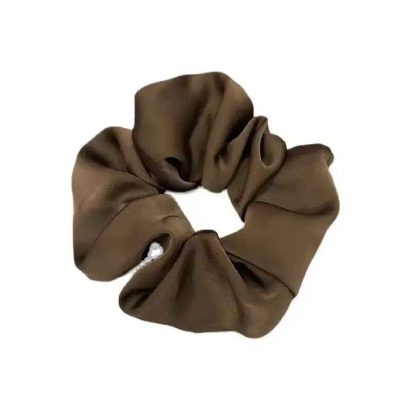 Creamy Satin Hair Ring for Women