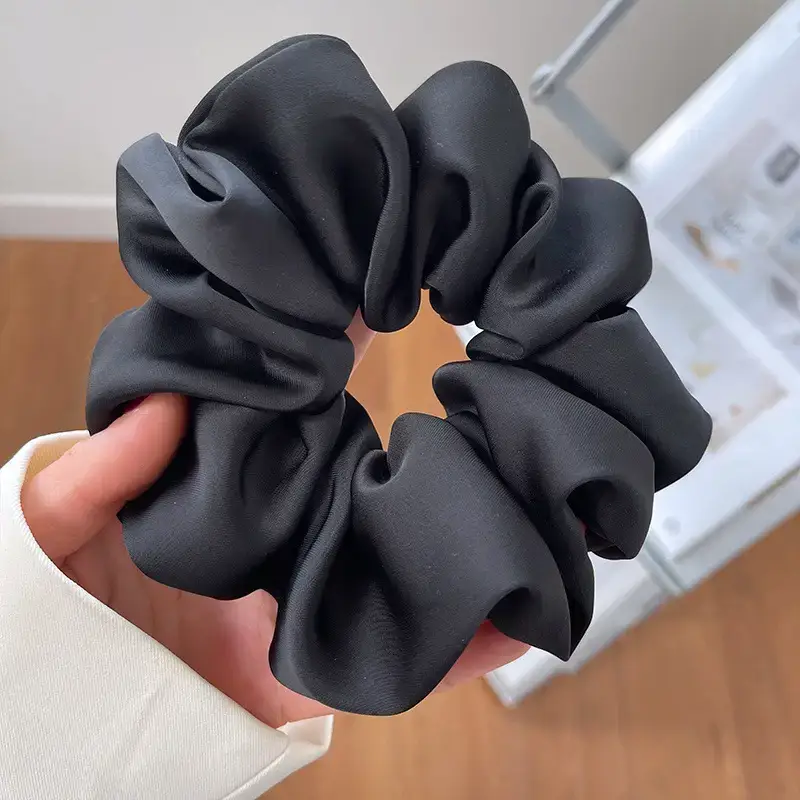 Creamy Satin Hair Ring for Women