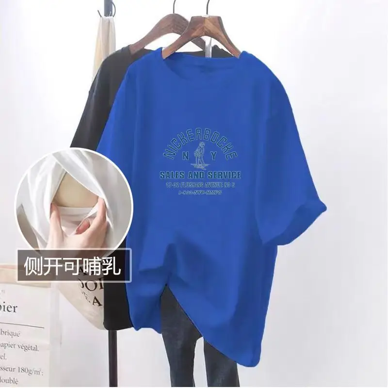 Breastfeeding Top T-Shirt Women Summer Short Sleeve — feature 14