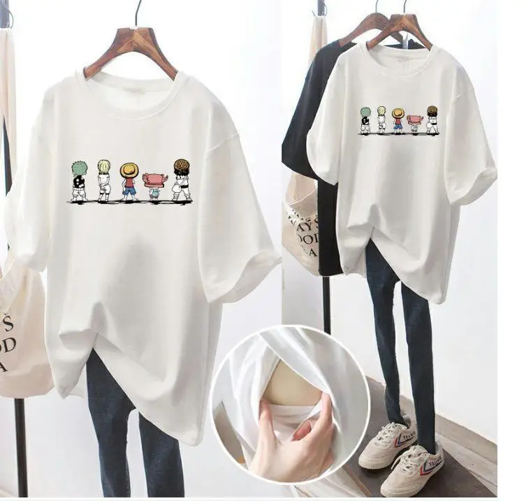 Women Chillin' Graphic T-Shirt Black Mid Length — feature 4