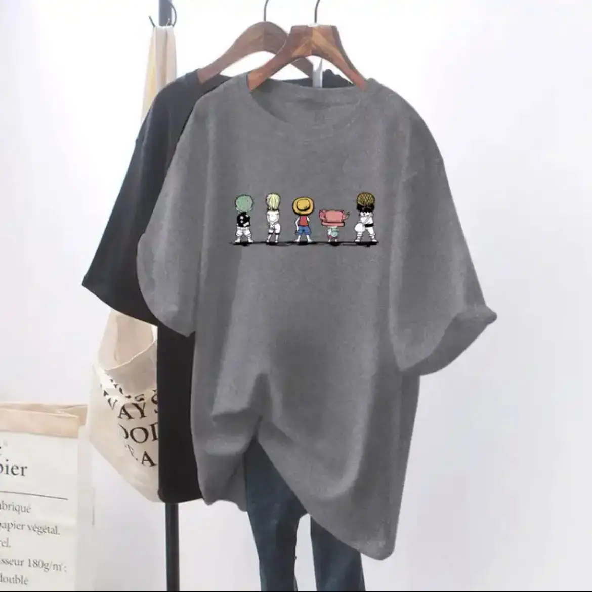 Women Chillin' Graphic T-Shirt Black Mid Length
