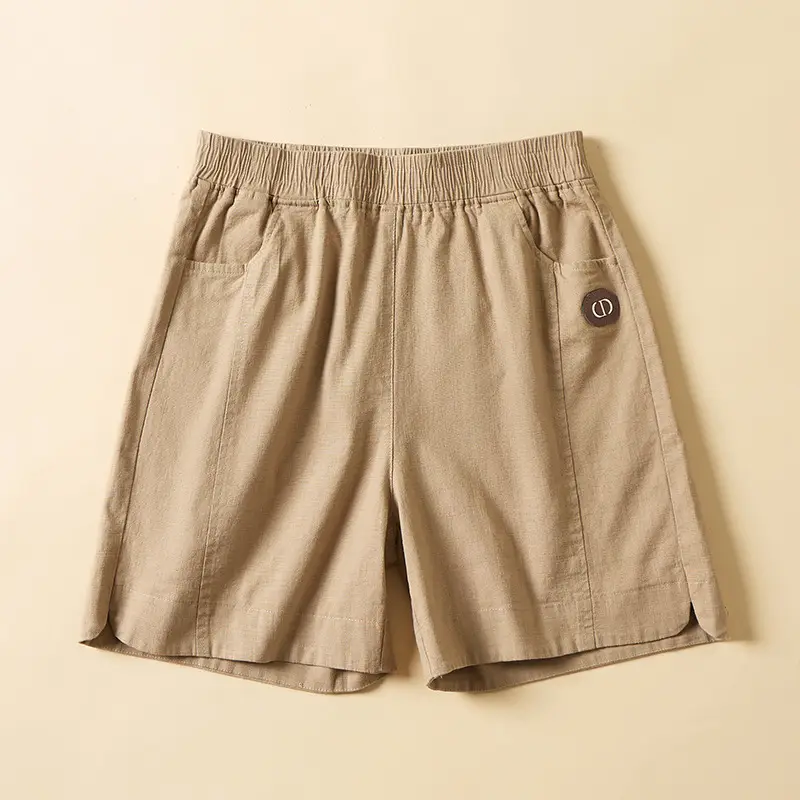 Women Black High Waist Shorts Summer Casual Loose Slimming