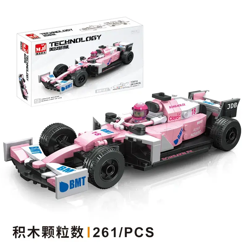 Meihe Formula Building Blocks Racing F1 Car Toy - Image 4