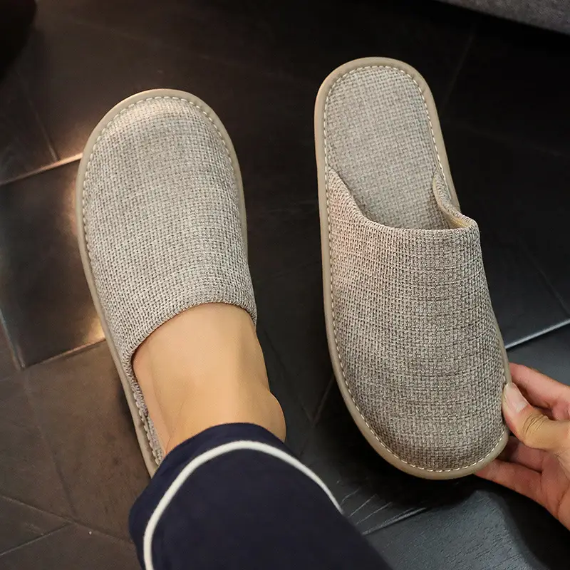 Winter Indoor Home Cotton Slippers Autumn and Winter Men and Women Couple Floor Non-slip Warm Soft Bottom Plush Slippers Home - Image 7