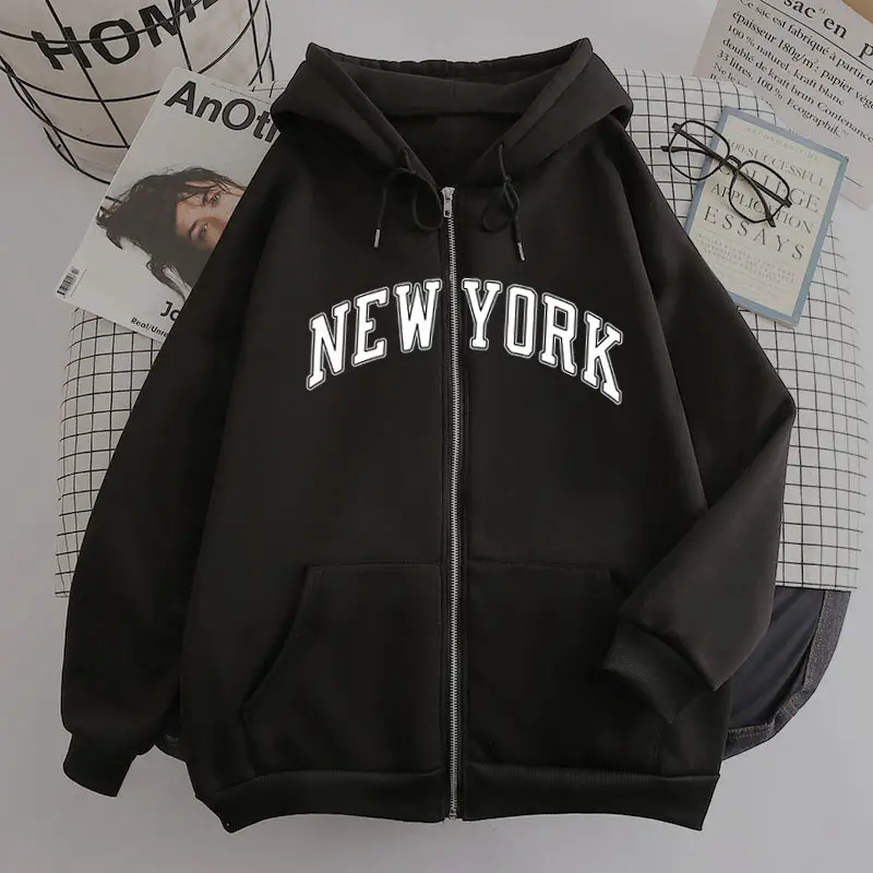 Brooklyn 1989 Zipper Hoodie Brown - Image 16