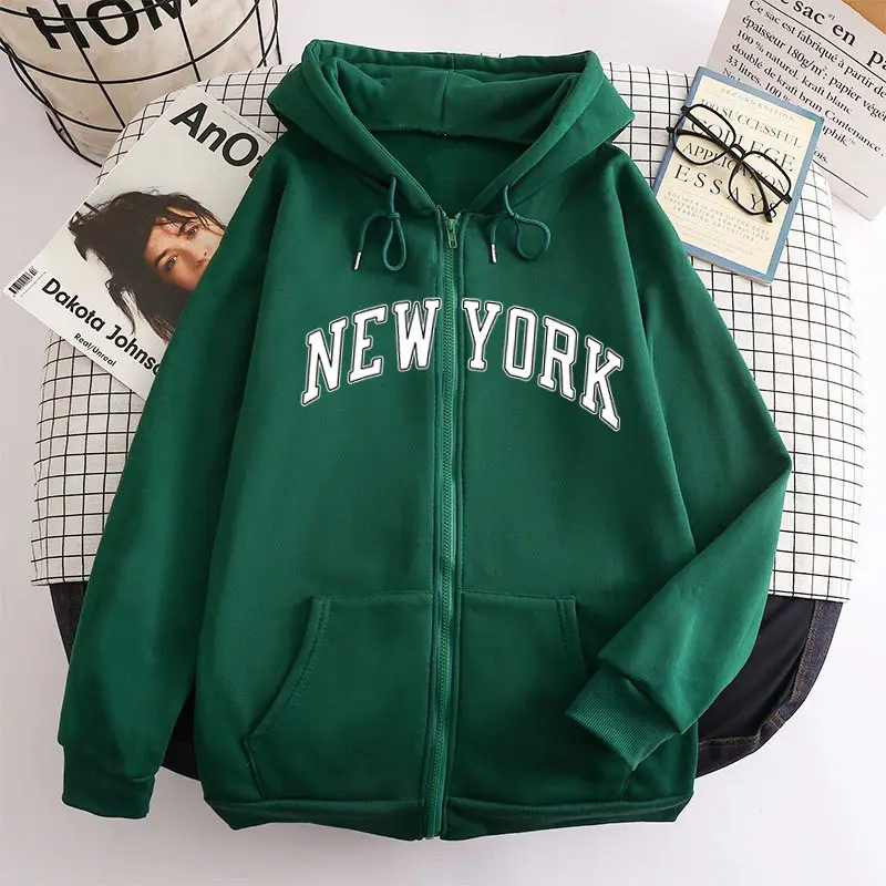 Brooklyn 1989 Zipper Hoodie Brown - Image 19