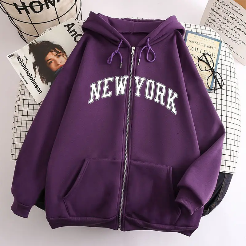 Brooklyn 1989 Zipper Hoodie Brown - Image 22