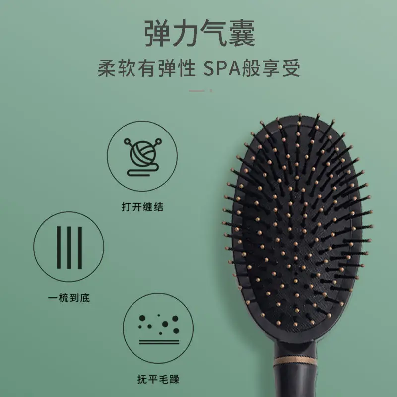 Women's Cross-Crystal Hair Brush with Anti-Sticky Bristles