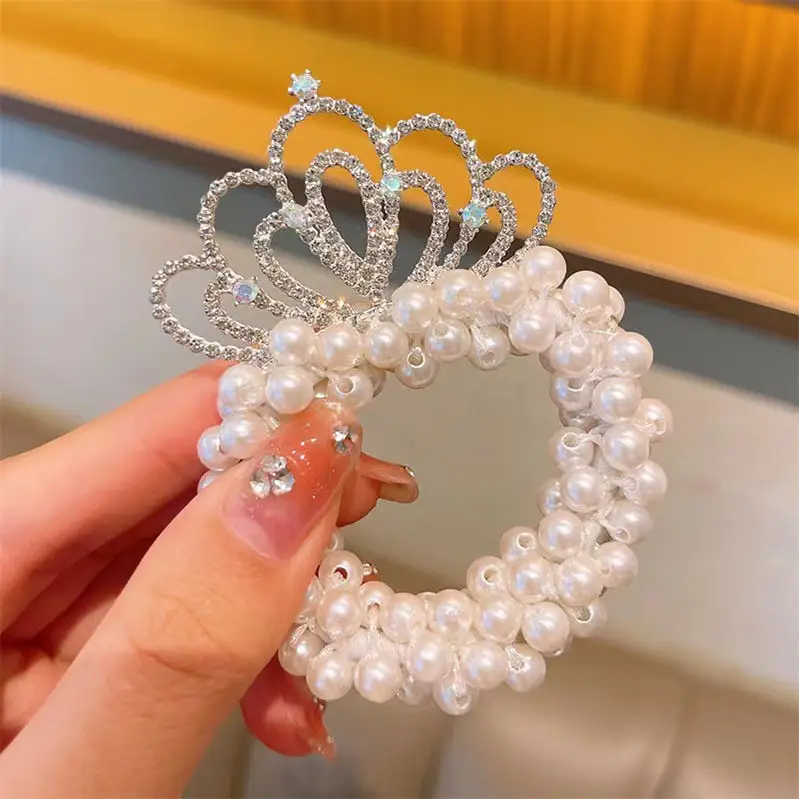 Princess Pearl Crown for Little Girls Hair Ball — feature 6