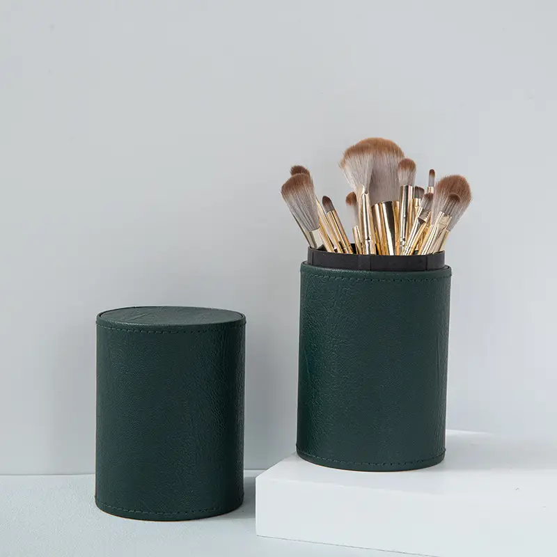 Cangzhou 14-Piece Green Makeup Brush Set - Image 3