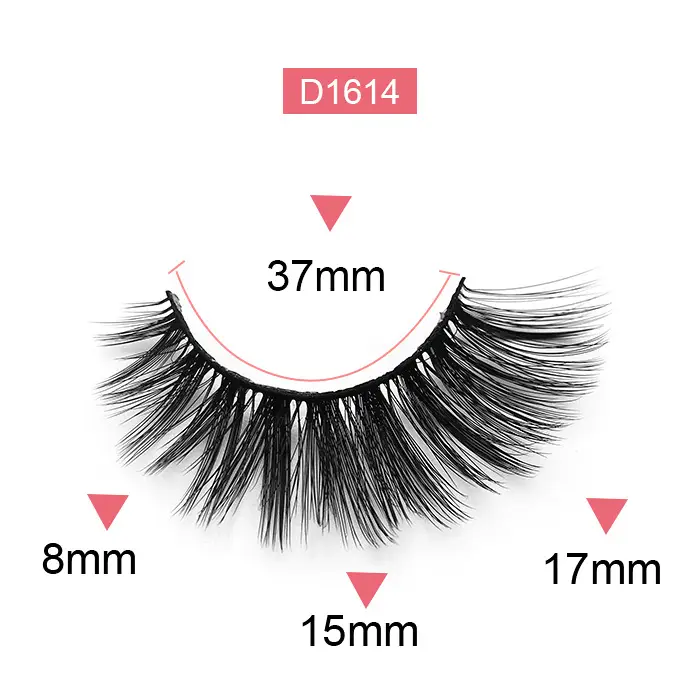 False Eyelashes D1615 35mm Thick Soft Curled Wholesale - Image 14