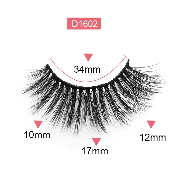 False Eyelashes D1615 35mm Thick Soft Curled Wholesale - Image 2