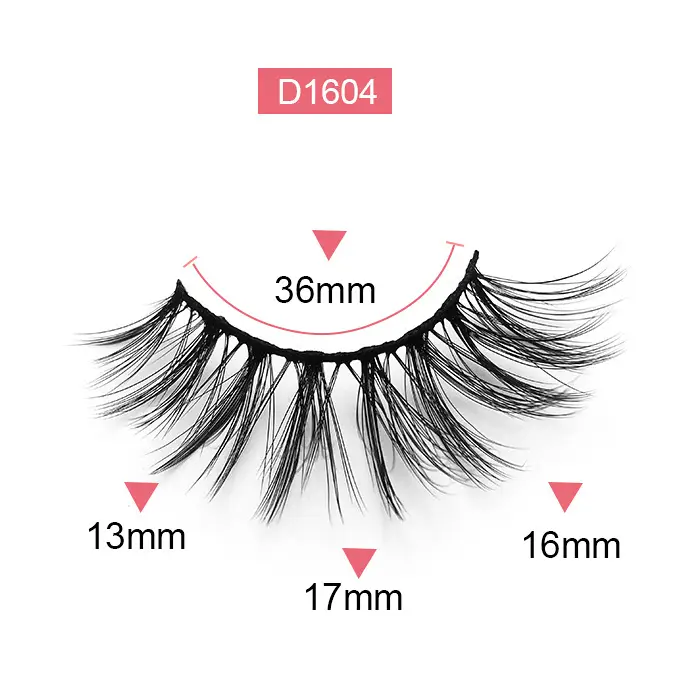 False Eyelashes D1615 35mm Thick Soft Curled Wholesale - Image 4