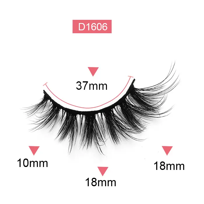 False Eyelashes D1615 35mm Thick Soft Curled Wholesale - Image 6
