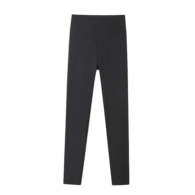 Women's Gray Thin High Waist Sports Pants - Image 21