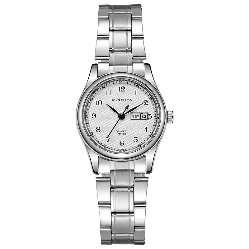Couple Digital Watch Steel Band Quartz All Match - Image 2