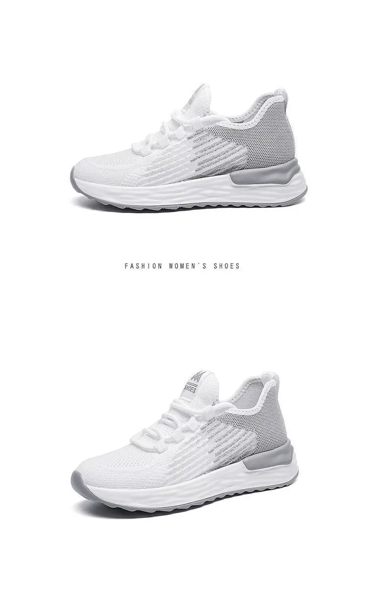 2024 Autumn Women's Shoes for Foreign Trade Cross-Border E-Commerce, Breathable White Sneakers, Flat Ultra-Light Sports Shoes for Women, Wholesale Lightweight — feature 22