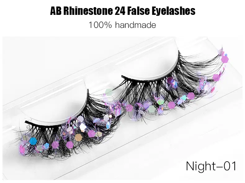 False Eyelashes Velvet Glitter Black Night-04 — feature 11
