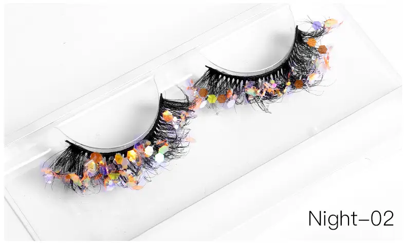 False Eyelashes Velvet Glitter Black Night-04 — feature 12