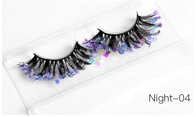 False Eyelashes Velvet Glitter Black Night-04 — feature 14