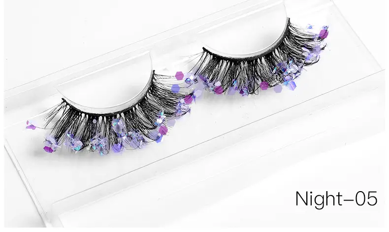 False Eyelashes Velvet Glitter Black Night-04 — feature 15