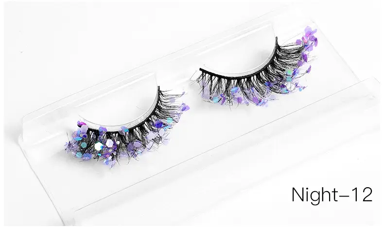 False Eyelashes Velvet Glitter Black Night-04 — feature 22