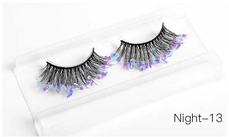 False Eyelashes Velvet Glitter Black Night-04 — feature 23
